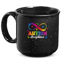 Autism Acceptance Infinity Advocate Educate Accommodate Include 15oz Campfire Ceramic Mug
