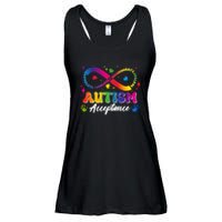 Autism Acceptance Infinity Advocate Educate Accommodate Include Ladies Essential Flowy Tank