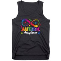 Autism Acceptance Infinity Advocate Educate Accommodate Include Tank Top
