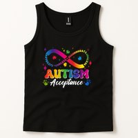 Autism Acceptance Infinity Advocate Educate Accommodate Include Tank Top