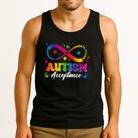Autism Acceptance Infinity Advocate Educate Accommodate Include Tank Top