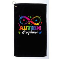 Autism Acceptance Infinity Advocate Educate Accommodate Include Golf Towel