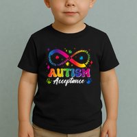 Autism Acceptance Infinity Advocate Educate Accommodate Include Toddler T-Shirt