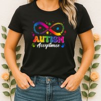Autism Acceptance Infinity Advocate Educate Accommodate Include Womens T-Shirt