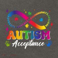 Autism Acceptance Infinity Advocate Educate Accommodate Include Cotton Canvas Backpack