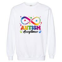 Autism Acceptance Infinity Advocate Educate Accommodate Include Garment-Dyed Sweatshirt