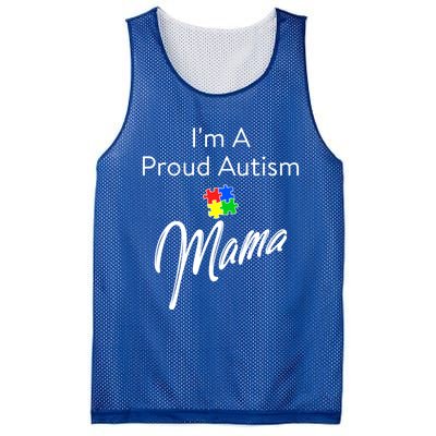 Autism Awareness IM A Proud Autism Mama Cool Gift Mesh Reversible Basketball Jersey Tank