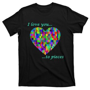 Autism Awareness I Love You To Pieces T-Shirt