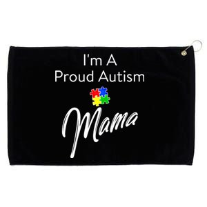 Autism Awareness IM A Proud Autism Mama Gift Grommeted Golf Towel