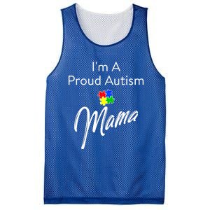 Autism Awareness IM A Proud Autism Mama Gift Mesh Reversible Basketball Jersey Tank