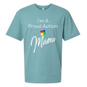 Autism Awareness IM A Proud Autism Mama Gift Sueded Cloud Jersey T-Shirt