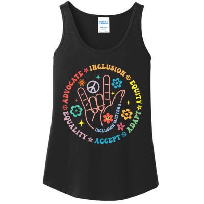 Autism Awareness Inclusion Matters Teacher Inspirational Ladies Essential Tank