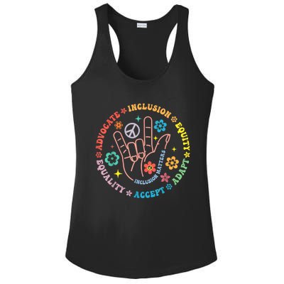 Autism Awareness Inclusion Matters Teacher Inspirational Ladies PosiCharge Competitor Racerback Tank