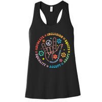 Autism Awareness Inclusion Matters Teacher Inspirational Women's Racerback Tank