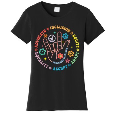 Autism Awareness Inclusion Matters Teacher Inspirational Women's T-Shirt