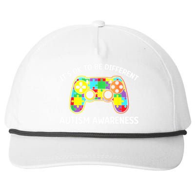 Autism Awareness Its Ok To Be Different Snapback Five-Panel Rope Hat