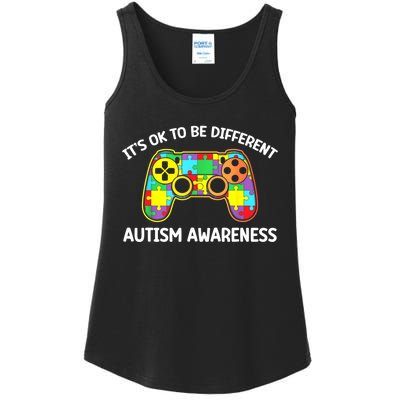 Autism Awareness Its Ok To Be Different Ladies Essential Tank