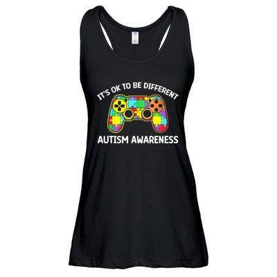 Autism Awareness Its Ok To Be Different Ladies Essential Flowy Tank