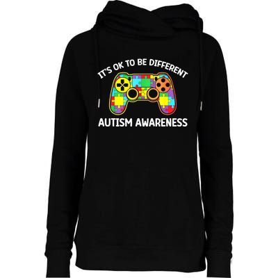 Autism Awareness Its Ok To Be Different Womens Funnel Neck Pullover Hood