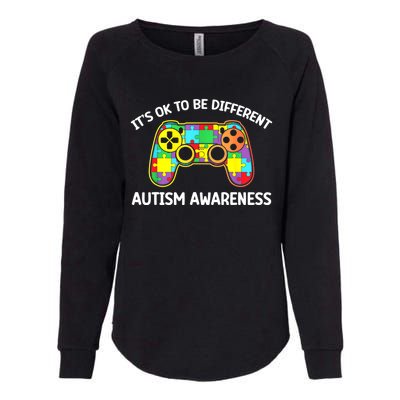 Autism Awareness Its Ok To Be Different Womens California Wash Sweatshirt