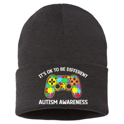 Autism Awareness Its Ok To Be Different Sustainable Knit Beanie