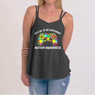 Autism Awareness Its Ok To Be Different Women's Strappy Tank