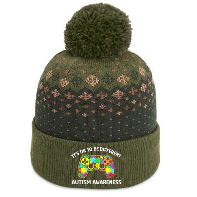 Autism Awareness Its Ok To Be Different The Baniff Cuffed Pom Beanie