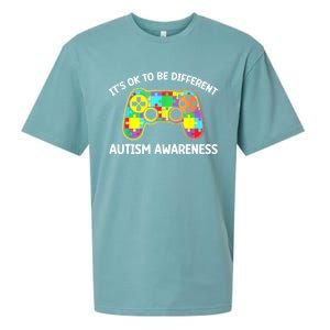 Autism Awareness Its Ok To Be Different Sueded Cloud Jersey T-Shirt