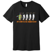 Autism Awareness It's OK To Be Different Penguin Premium T-Shirt