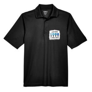 Autism Awareness I Light It Up Blue Meaningful Gift Men's Origin Performance Pique Polo