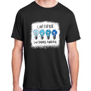 Autism Awareness I Light It Up Blue Meaningful Gift Adult ChromaSoft Performance T-Shirt