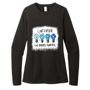 Autism Awareness I Light It Up Blue Meaningful Gift Womens CVC Long Sleeve Shirt