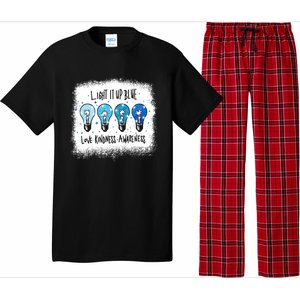 Autism Awareness I Light It Up Blue Meaningful Gift Pajama Set