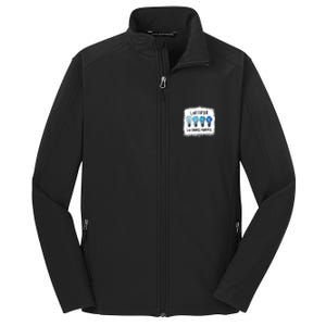 Autism Awareness I Light It Up Blue Meaningful Gift Core Soft Shell Jacket