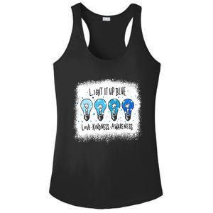 Autism Awareness I Light It Up Blue Meaningful Gift Ladies PosiCharge Competitor Racerback Tank