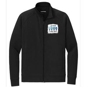 Autism Awareness I Light It Up Blue Meaningful Gift Stretch Full-Zip Cadet Jacket