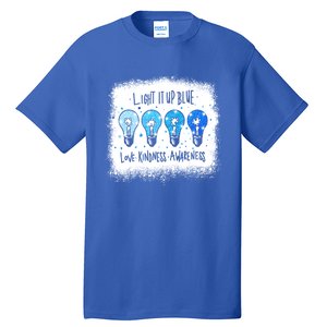 Autism Awareness I Light It Up Blue Meaningful Gift Tall T-Shirt