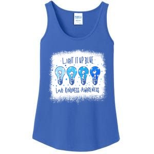 Autism Awareness I Light It Up Blue Meaningful Gift Ladies Essential Tank