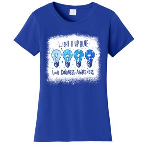 Autism Awareness I Light It Up Blue Meaningful Gift Women's T-Shirt