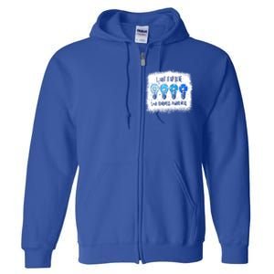 Autism Awareness I Light It Up Blue Meaningful Gift Full Zip Hoodie