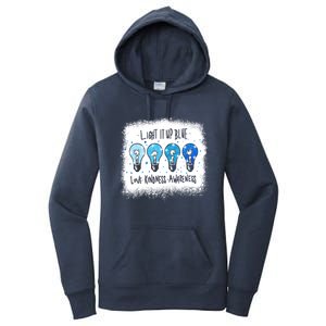 Autism Awareness I Light It Up Blue Meaningful Gift Women's Pullover Hoodie