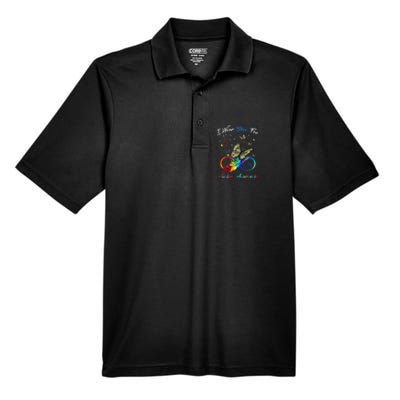 Autism Awareness I Wear Blue For Autism Awareness Men's Origin Performance Pique Polo