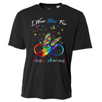 Autism Awareness I Wear Blue For Autism Awareness Cooling Performance Crew T-Shirt