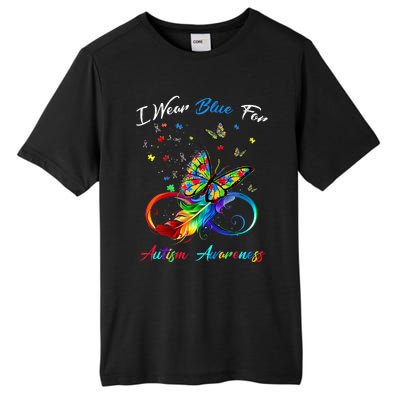 Autism Awareness I Wear Blue For Autism Awareness Tall Fusion ChromaSoft Performance T-Shirt