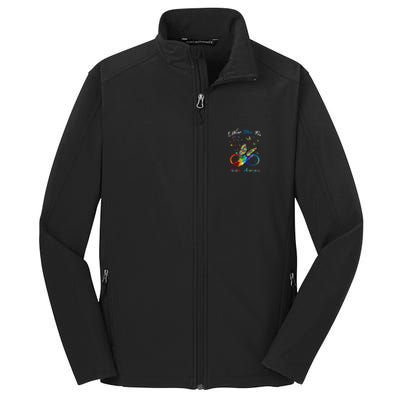 Autism Awareness I Wear Blue For Autism Awareness Core Soft Shell Jacket