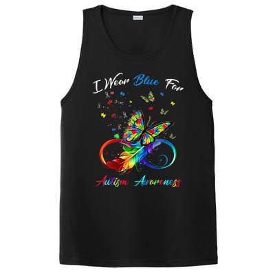 Autism Awareness I Wear Blue For Autism Awareness PosiCharge Competitor Tank