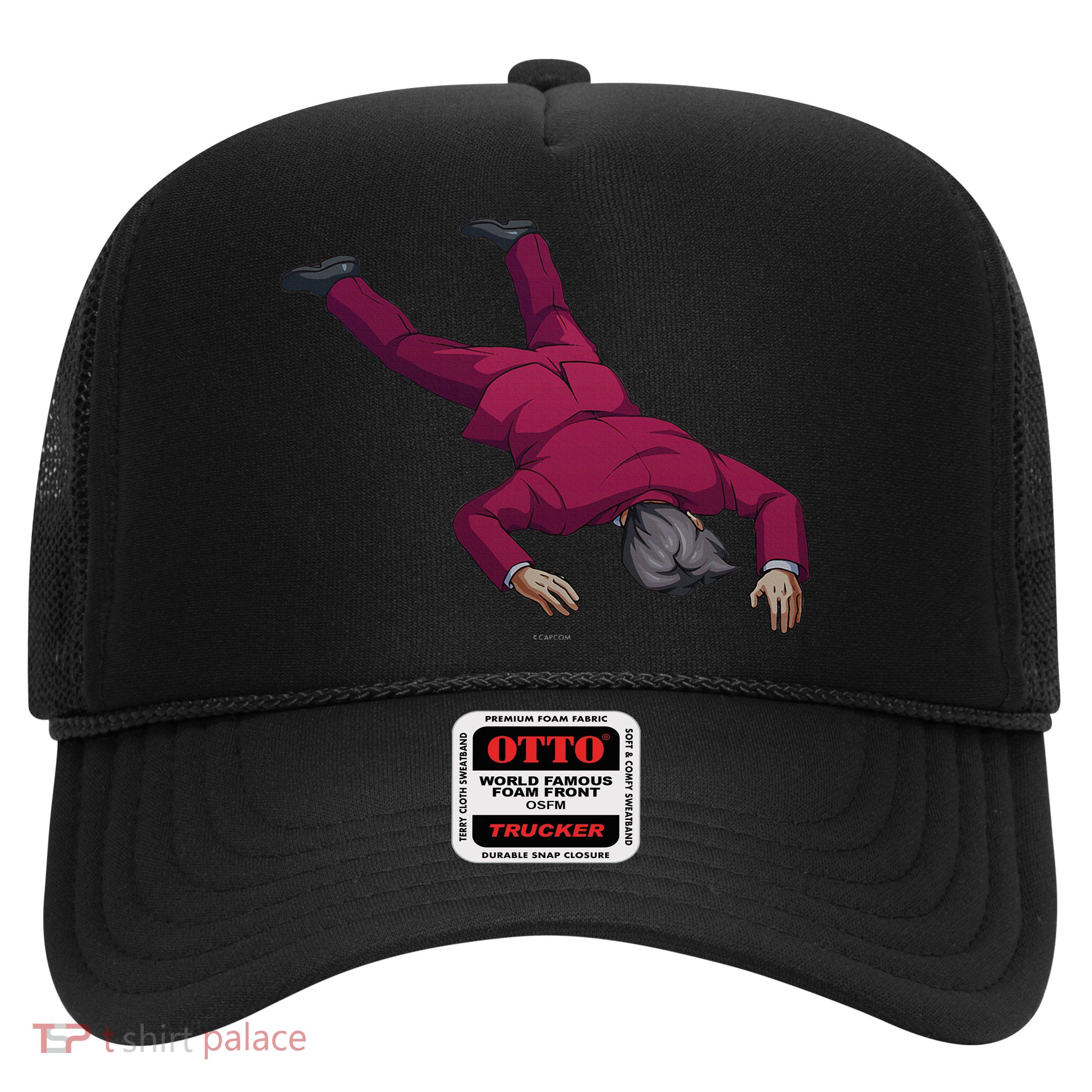 Ace Attorney Investigations Collection Faceplant Edgeworth Trucker Hat