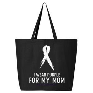 Alzheimers Awareness I Wear Purple For My Mom Cute Purple 25L Jumbo Tote