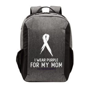 Alzheimers Awareness I Wear Purple For My Mom Cute Purple Vector Backpack