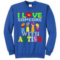 Autism Awareness I Love Someone With Autism Gift Sweatshirt